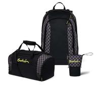 Satch Air Edition Schulrucksack Set 3tlg. inkl. Pencil Slider und Sporttasche (Dark Skate)