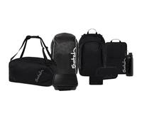 Satch Air Kollektor Edition Schulrucksack Set 8tlg. inkl. Brotdose und Trinkflasche (Blackjack)