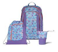 Satch Air Light Edition Schulrucksack Set 3tlg. inkl. Pencil Slider und Sportbeutel (80s Dance)