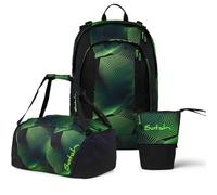 Satch Air Pencil Slider Edition Schulrucksack Set 3tlg. inkl. Sporttasche (Seiscmic Green)