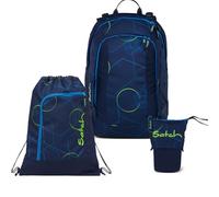 Satch Air Pencil Slider Light Edition Schulrucksack Set 3tlg. inkl. Sportbeutel (Blue Tech)