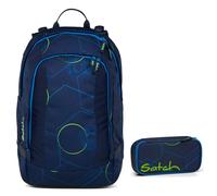 Satch Air Schulrucksack-Set 2tlg Blue Tech