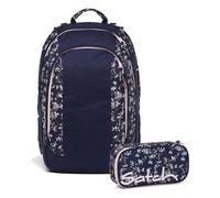 Satch Air Schulrucksack Set 2tlg. inkl. Schlamperbox (Bloomy Breeze)