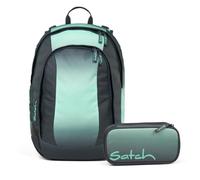 Satch Air Schulrucksack Set 2tlg. inkl. Schlamperbox (Gradient Mint)