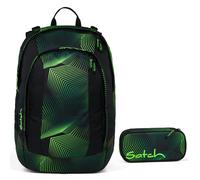 Satch Air Schulrucksack-Set 2tlg Seismic Green