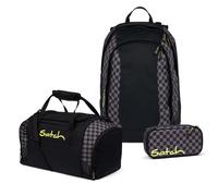 Satch Air Schulrucksack Set 3tlg. inkl. Schlamperbox und Sporttasche (Dark Skate)