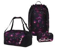 satch Air Schulrucksack Set 3tlg. inkl. Schlamperbox und Sporttasche (Mystic Nights)