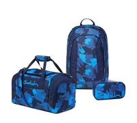 Satch Air Schulrucksack Set 3tlg. inkl. Schlamperbox und Sporttasche (Troublemaker)