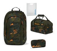 Satch Air Schulrucksack-Set 4tlg Jurassic Jungle