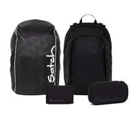 Satch Air Streetwalk Edition Schulrucksack Set 4tlg. inkl. Etui, Börse, Regenhülle (Blackjack)