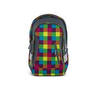 Satch Beach Leach 2.0 Kinder-Rucksack, 45 cm, Karo Bunt Gepixelt, SAT-SLE-001-901