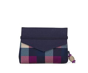 Satch Beauty Wallet - Umhängetasche mit großem Hauptfach und Spiegel, extra Reißverschlussfach - Berry Carry - Lila