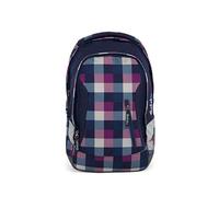 SATCH Berry Carry Schulrucksack, 45 cm, 24 L, Purple Blue Checks