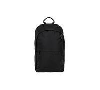 Satch Daypack Fly Pure Black - Schwarz | Freizeit-Daypack aus recyceltem Material mit 18 L, Laptopfach, Rückenpolster und Seitentasche