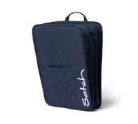 Satch Heftbox DIN A4 Schulrucksackbox mit Griff und DREI Fächern, hochwertig und leicht, blau, one Size, Kindergepäck