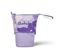 Satch Pencil Slider Federmäppchen Stiftehalter zum Stehen 3 Innenfächer Geheimfach Recycelte Materialien Lilac Blossom - Lila