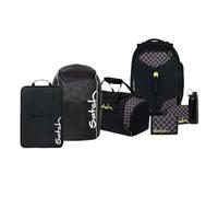 Satch Match Edition Schulrucksack Set 7tlg. inkl. Schlamperbox, Regencape, Geldbörse, Sporttasche, Trinkflasche und Heftebox (Dark Skate)