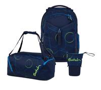Satch Match Pencil Slider Edition Schulrucksack Set 3tlg. inkl. Sporttasche (Blue Tech)