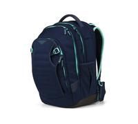 Satch Match Plus Schulrucksack, erweiterbar auf 35 Liter, ergonomisch, mit Fronttasche Ocean Mint - Blau