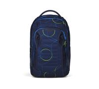 Satch match plus Schulrucksack, erweiterbar auf 35 Liter, ergonomisch, mit Fronttasche Blue Tech - Dunkelblau