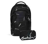 Satch Match Plus Schulrucksack Set 2tlg. inkl. Schlamperbox (Ninja Matrix)
