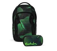 Schulrucksack-Set MATCH PLUS Seismic Green 2-teilig