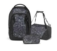 Satch Match Plus Schulrucksack Set 3tlg. inkl. Schlamperbox und Sporttasche (Street Ink)