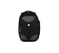 Satch Match Schulrucksack ab 5. Klasse, ergonomisch, erweiterbar auf 35 Liter, standfest, extra Fronttasche Dark Skate - Schwarz