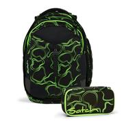 Satch Match Schulrucksack Set 2tlg. (Green Supreme)
