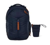 Satch Match Schulrucksack Set 2tlg. inkl. Pencil Slider (Nordic Blue Skandi)