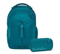 Satch Match Schulrucksack Set 2tlg. inkl. Schlamperbox (Deep Petrol)