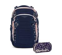 Satch Match Schulrucksack Set 2tlg. mit Schlamperbox (Bloomy Breeze)