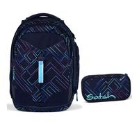 Satch Match Schulrucksack-Set 2tlg Purple Laser