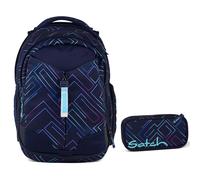 Satch Match Schulrucksack-Set 2tlg Purple Laser 3.0