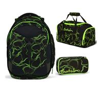 Satch Match Schulrucksack-Set 3tlg Green Supreme 2.0