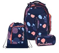 satch Match Schulrucksack Set 3tlg. inkl. Schlamperbox und Sportbeutel (Coral Reef)