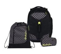 Satch Match Schulrucksack Set 3tlg. inkl. Schlamperbox und Sportbeutel (Dark Skate)