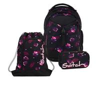 Satch Match Schulrucksack Set 3tlg. inkl. Schlamperbox und Sportbeutel (Mystic Nights)