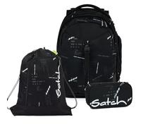 Satch Match Schulrucksack Set 3tlg. inkl. Schlamperbox und Sportbeutel (Ninja Matrix)