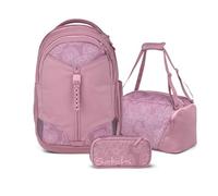 Satch Match Schulrucksack Set 3tlg. inkl. Schlamperbox und Sporttasche (Magnolia Dream)
