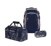 Satch Match Schulrucksack Set 3tlg. mit Sporttasche und Schlamperbox (Bloomy Breeze)
