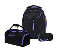 satch Match Schulrucksack Set 3tlg. (Purple Phantom) inkl. Schlamperbox und Sporttasche