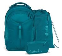 satch match Set aus match + Sportbeutel + Schlamperbox Deep Petrol