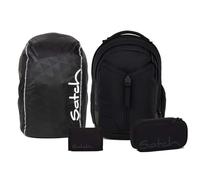 Satch Match Streetwalk Edition Schulrucksack Set 4tlg. inkl. Etui, Börse und Regenhülle (Blackjack)