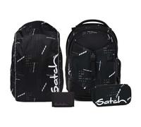 Satch Match Streetwalk Edition Schulrucksack Set 4tlg. inkl. Etui, Börse und Regenhülle (Ninja Matrix)