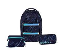 Satch Pack Beauty & The School Edition Schulrucksack Set 3tlg. (Purple Laser)