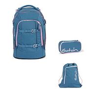 Satch Pack Deep Rose 3tlg Schulrucksack-Set
