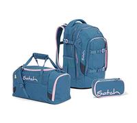 Satch Pack Deep Rose Schulrucksack Set 3tlg.