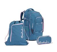 Satch Pack Deep Rose Schulrucksack Set 3tlg.