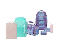 satch Pack Edition Schulrucksack Set 7tlg. inkl. Schlamperbox, Regencape, Geldbörse, Heftebox, Trinkflasche und Sporttasche (80s Dance)